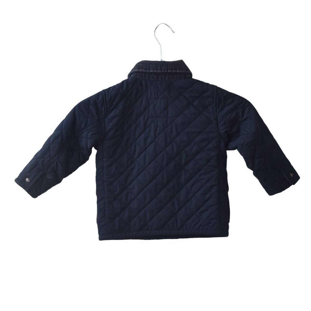 Baby Gap Navy Blue Quilted Jacket For Toddlers Size 2 Yrs - Picture 2 of 5